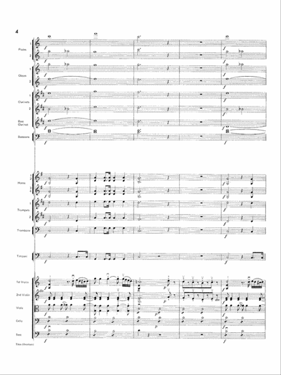 Titus Overture: Score Titus Overture: Score Full Orchestra scores gallery preview page 4