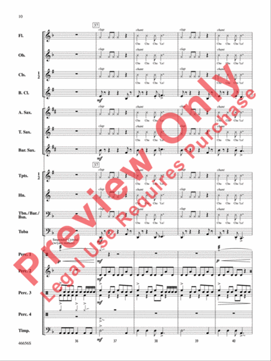 Cha'La Concert Band scores gallery preview page 11