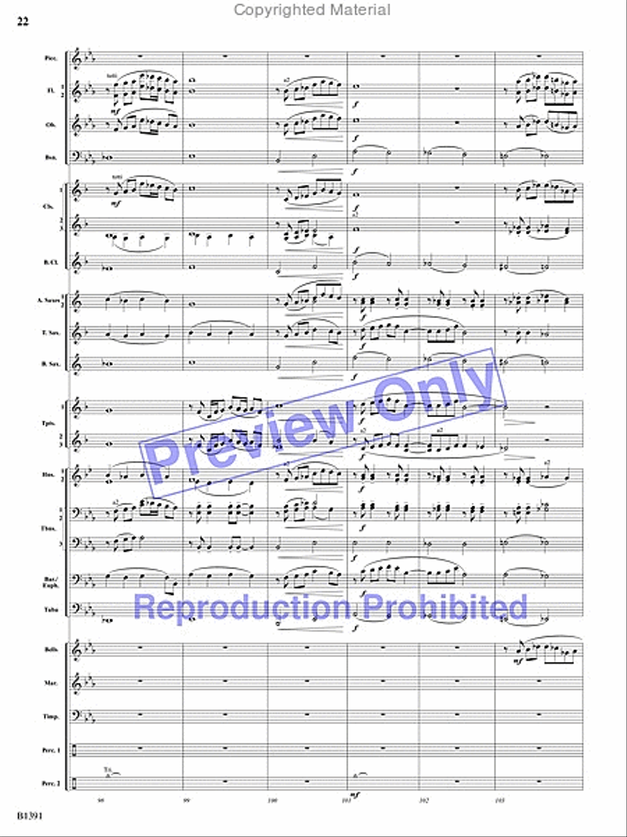 Sunburst Concert Band scores gallery preview page 55