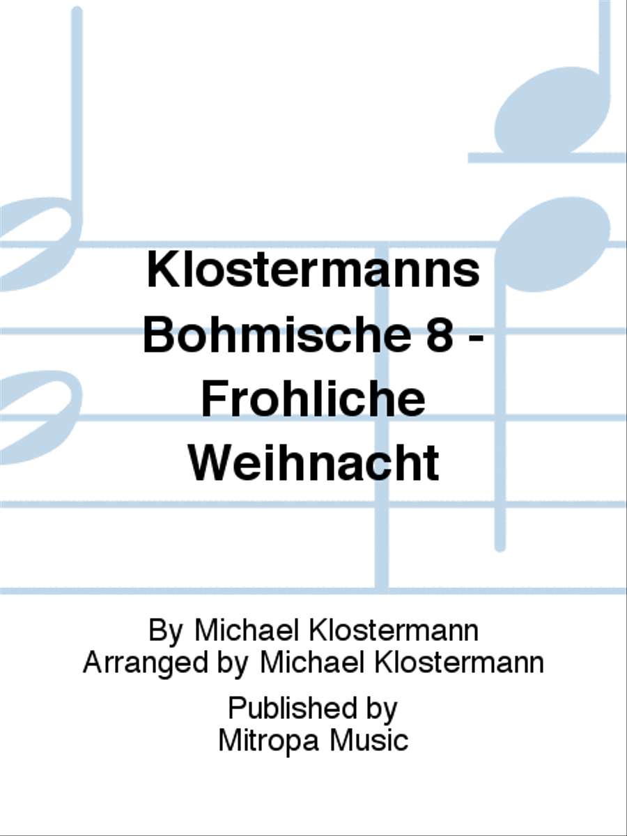 Klostermanns Böhmische 8 - Fröhliche Weihnacht Concert Band scores gallery preview page 1