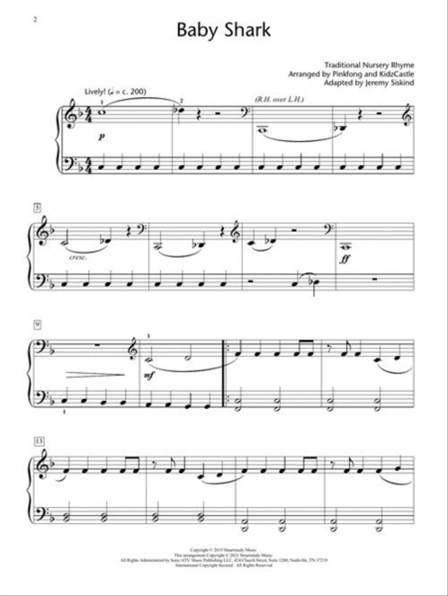 Baby Shark Baby Shark Piano Method scores gallery preview page 4