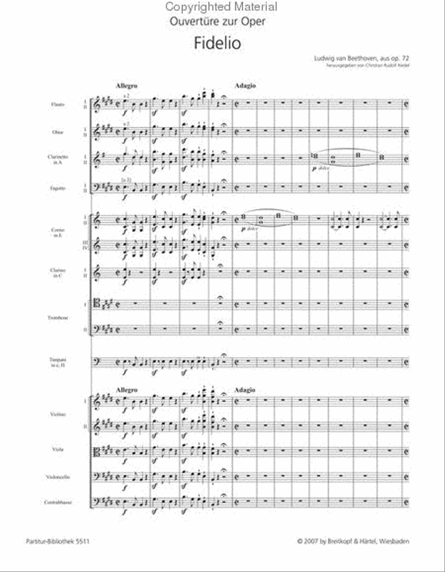 Fidelio Op. 72 Orchestra scores gallery preview page 2