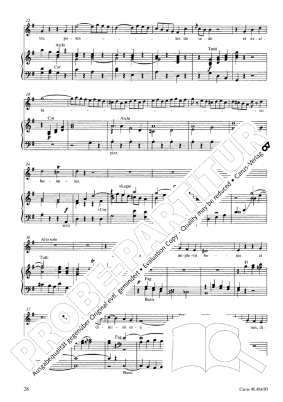 Magnificat in D ATB scores gallery preview page 29
