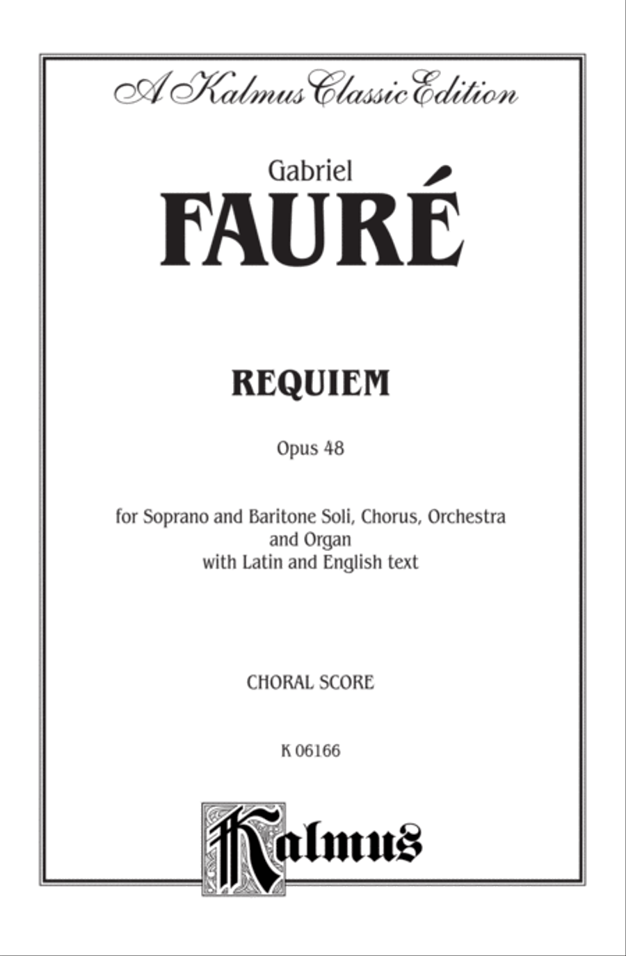 Requiem, Op. 48 Requiem, Op. 48 4-Part scores gallery preview page 2