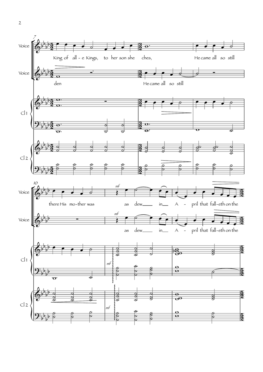 I Sing of a Maiden I Sing of a Maiden Small Ensemble scores gallery preview page 2