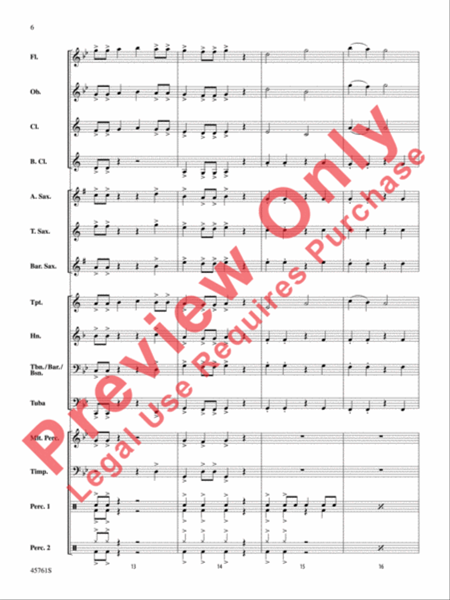 Battle of the Primes Concert Band scores gallery preview page 7
