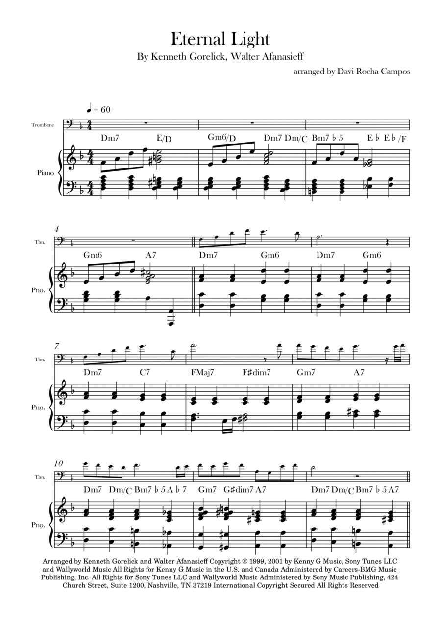 Eternal Light Chamber Music scores gallery preview page 1