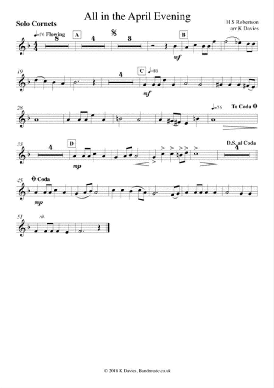 All in the April Evening Small Ensemble scores gallery preview page 2