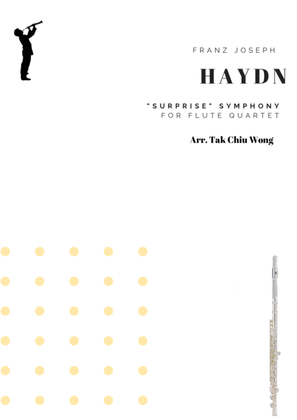 Book cover for "Surprise" Symphony for Flute Quartet