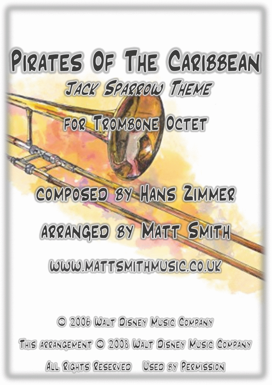 Jack Sparrow Trombone Solo scores gallery preview page 1