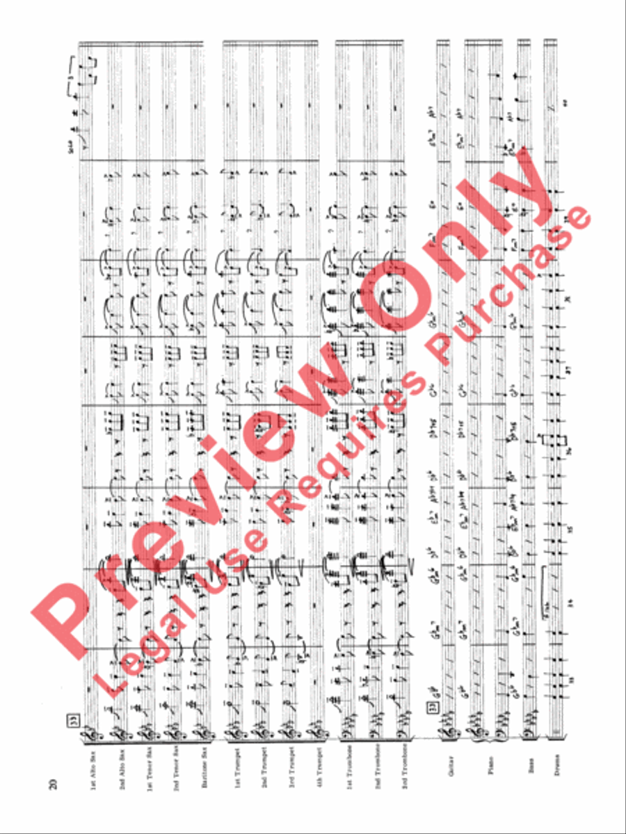 Original Big Band Sounds Big Band scores gallery preview page 21