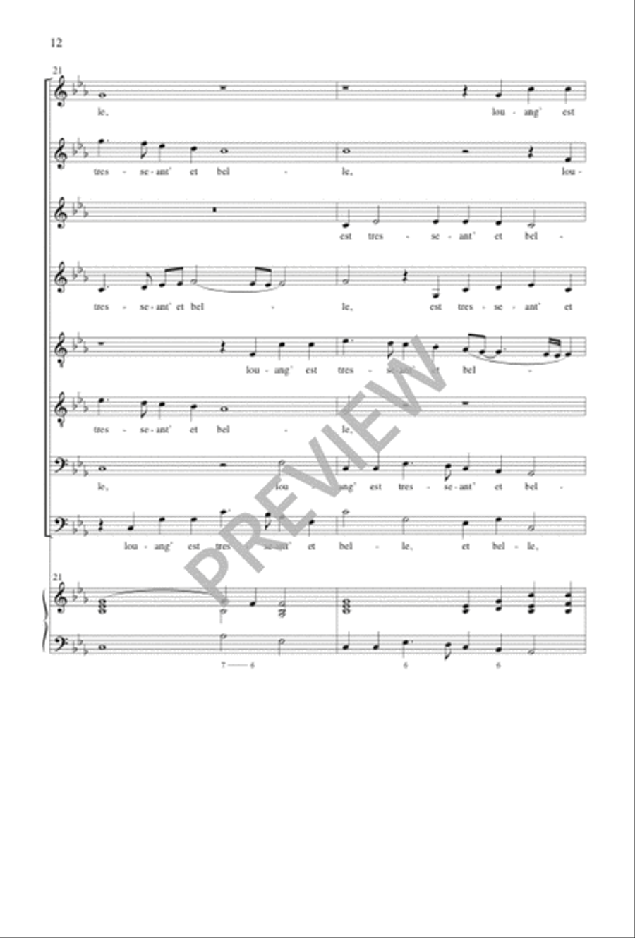 Pseaume 33 Pseaume 33 SSAATTBB scores gallery preview page 13