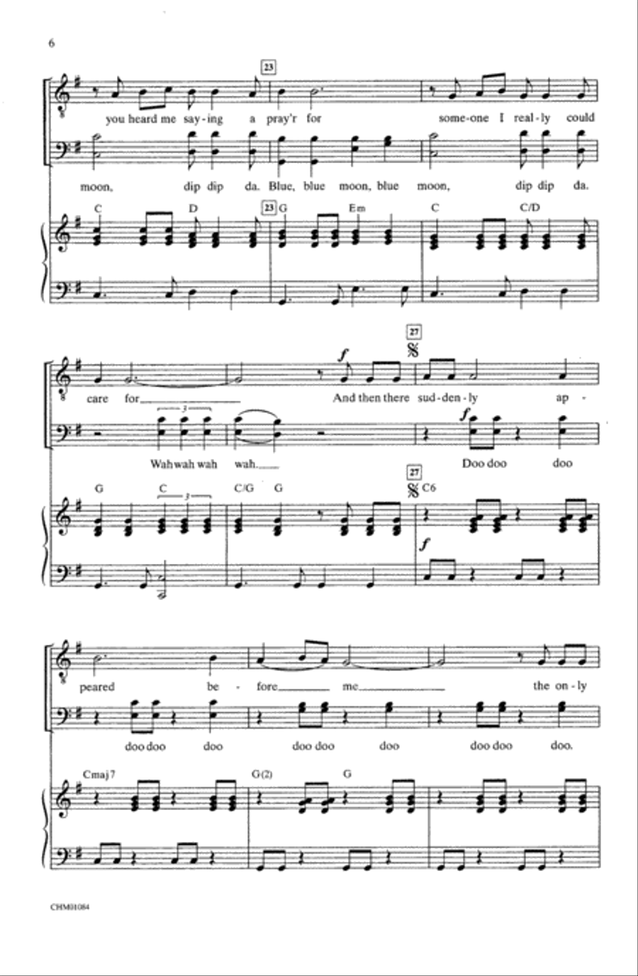 Blue Moon A Cappella scores gallery preview page 4