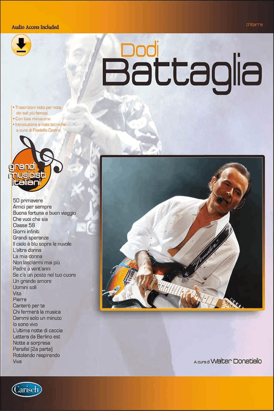 Battaglia Dody Grandi Musicisti Italiani Guitar Book/cd