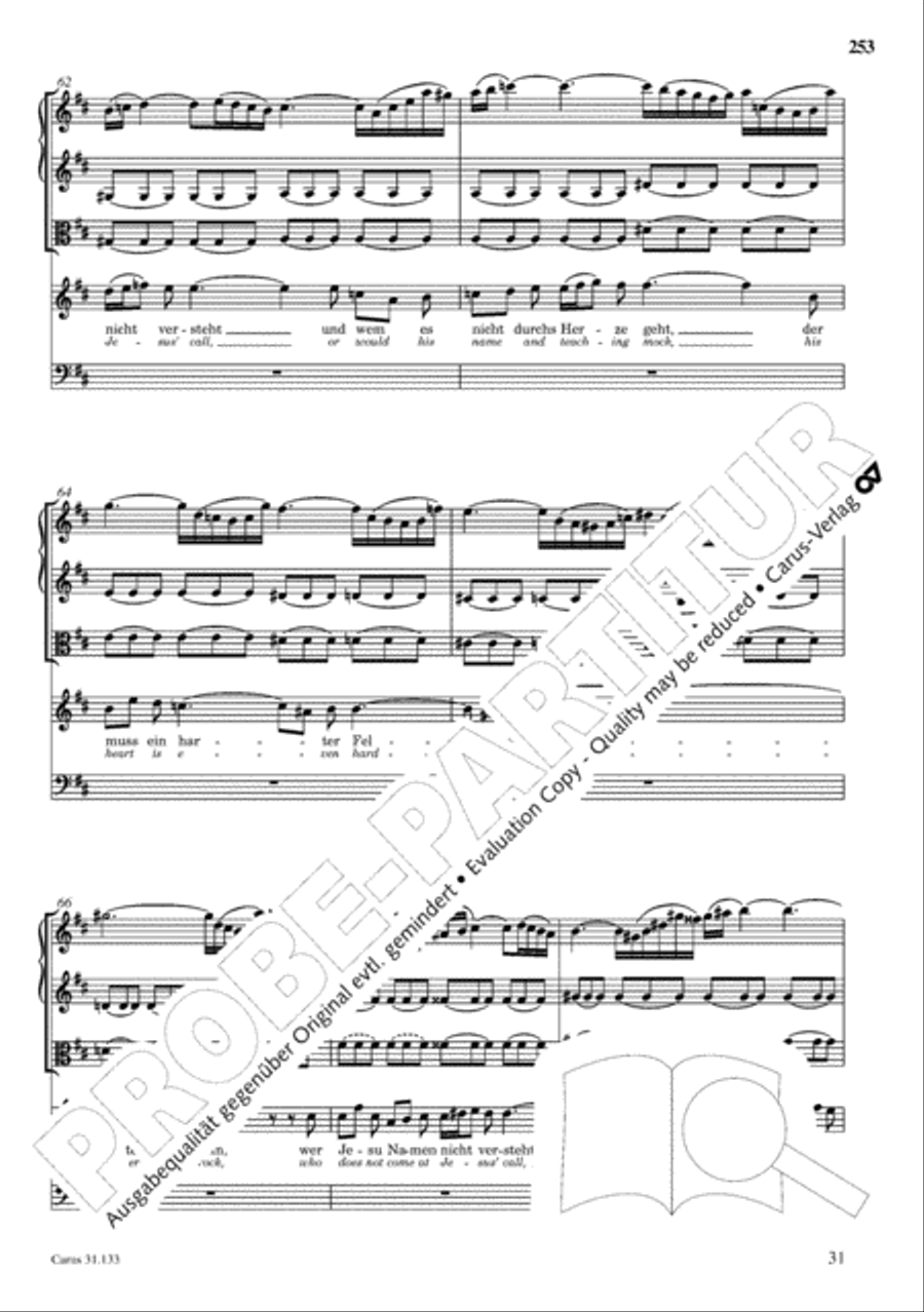 The Complete Sacred Vocal Works (Das geistliche Vokalwerk) Voice scores gallery preview page 254