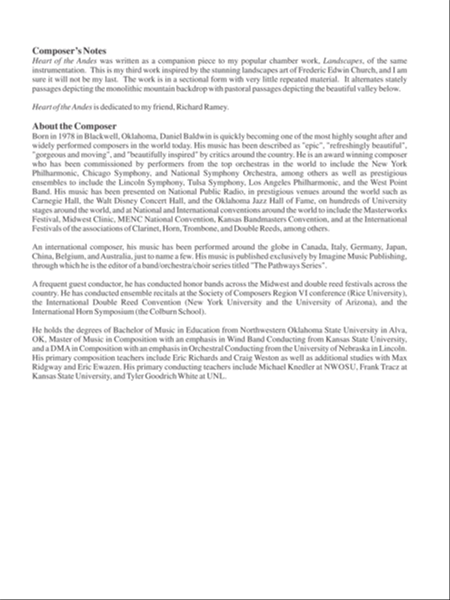 Heart of the Andes Bassoon scores gallery preview page 3