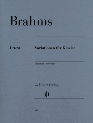 Book cover for Brahms - Variations For Piano Complete