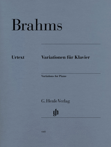 Brahms - Variations For Piano Complete
