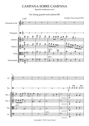 Campana sobre campana (String quartet and clarinet)