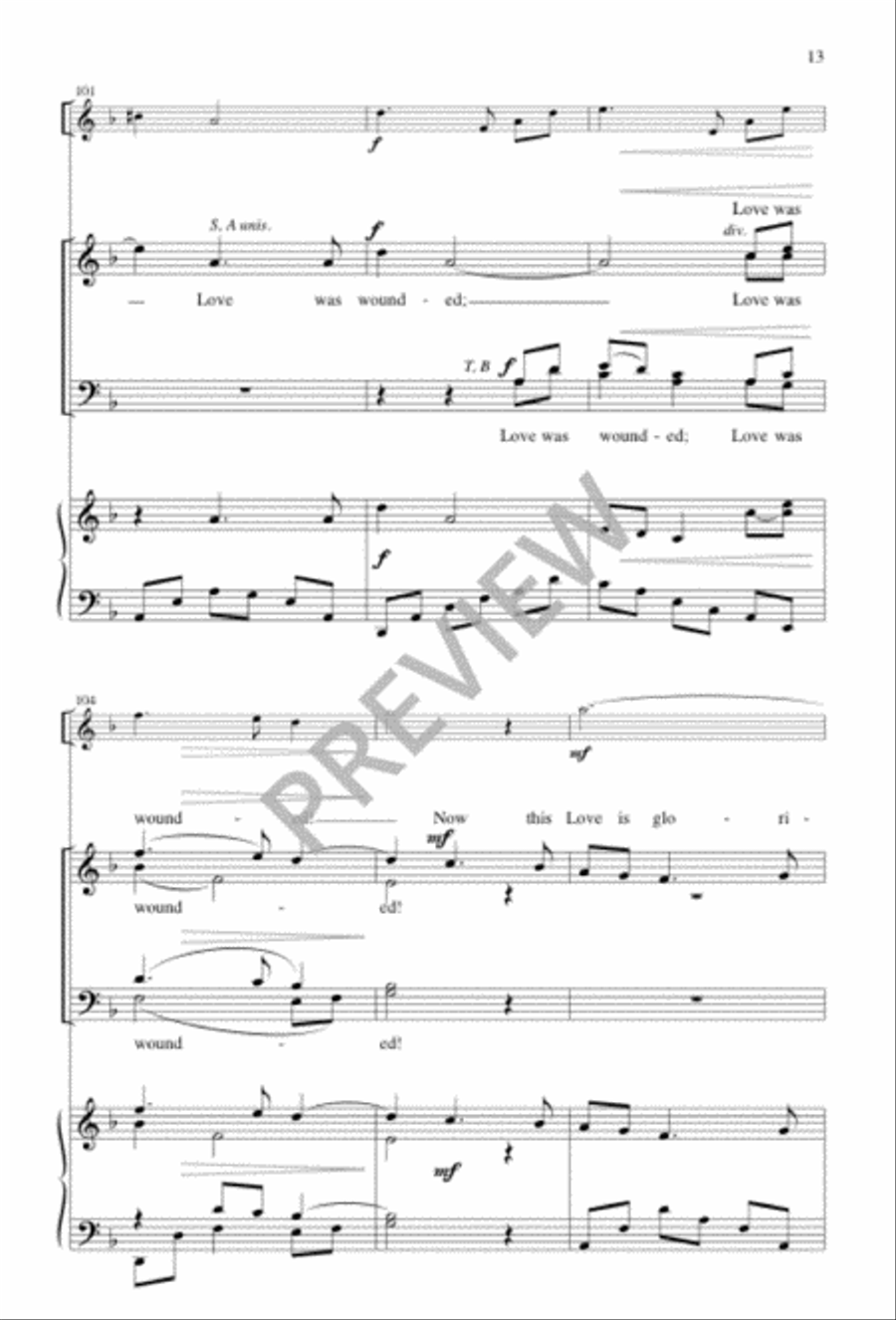 Made of Thorns, a Crown Was Braided 4-Part scores gallery preview page 13
