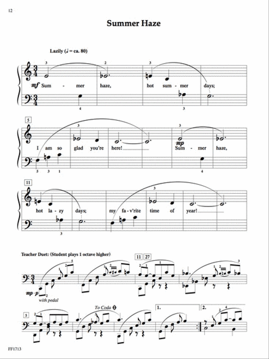 A Leaf Collection, Book 1 Easy Piano scores gallery preview page 3