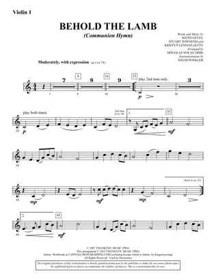 Behold the Lamb (Communion Hymn) - Violin 1