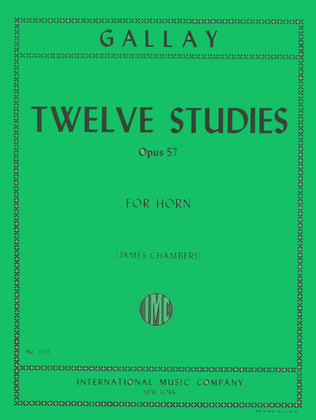 Book cover for 12 Studies for 2nd Horn, Op. 57