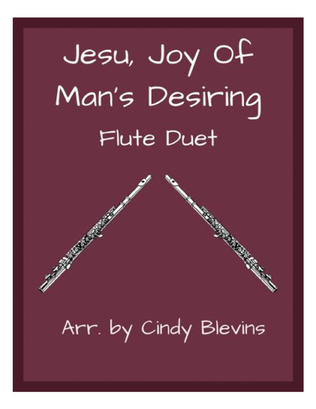 Book cover for Jesu, Joy of Man's Desiring, for Flute Duet