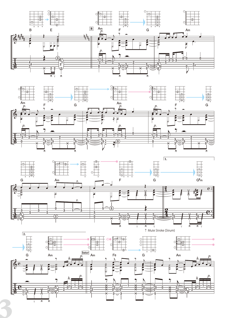 Layla Layla Acoustic Guitar scores gallery preview page 3