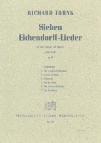 Sieben Eichendorff-Lieder