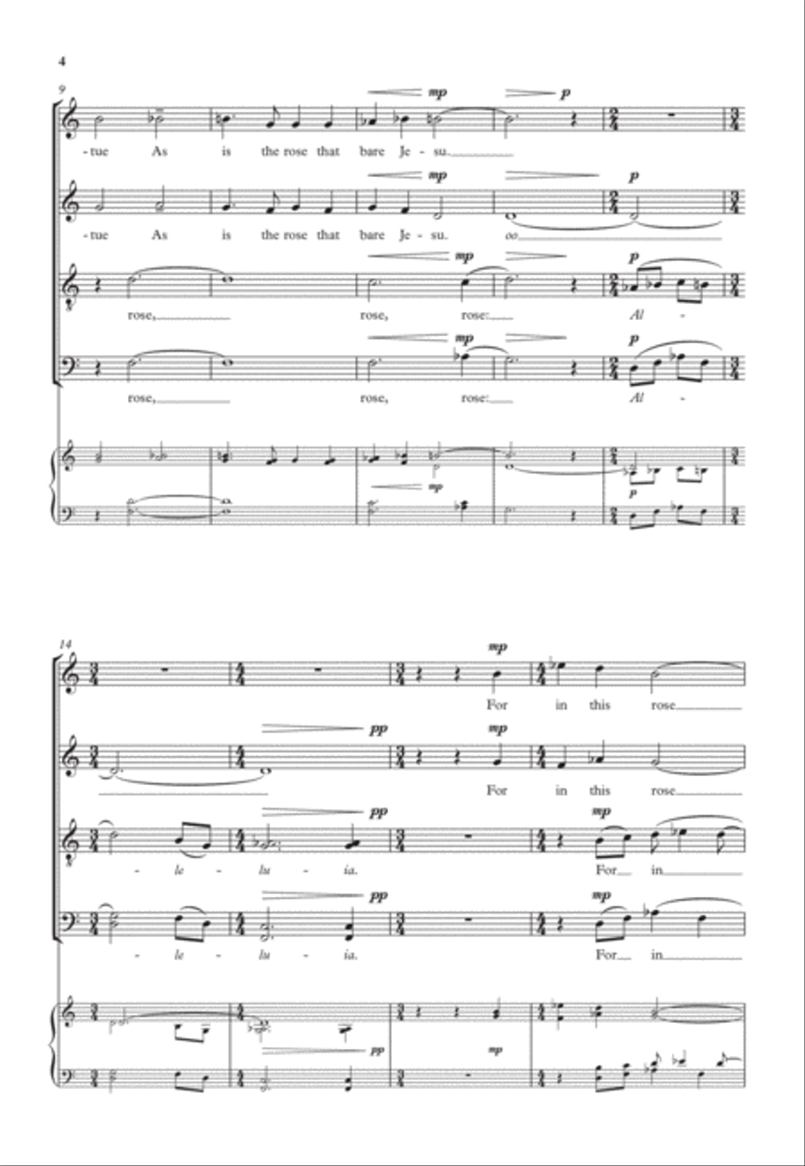 There is no rose There is no rose Divisi scores gallery preview page 4