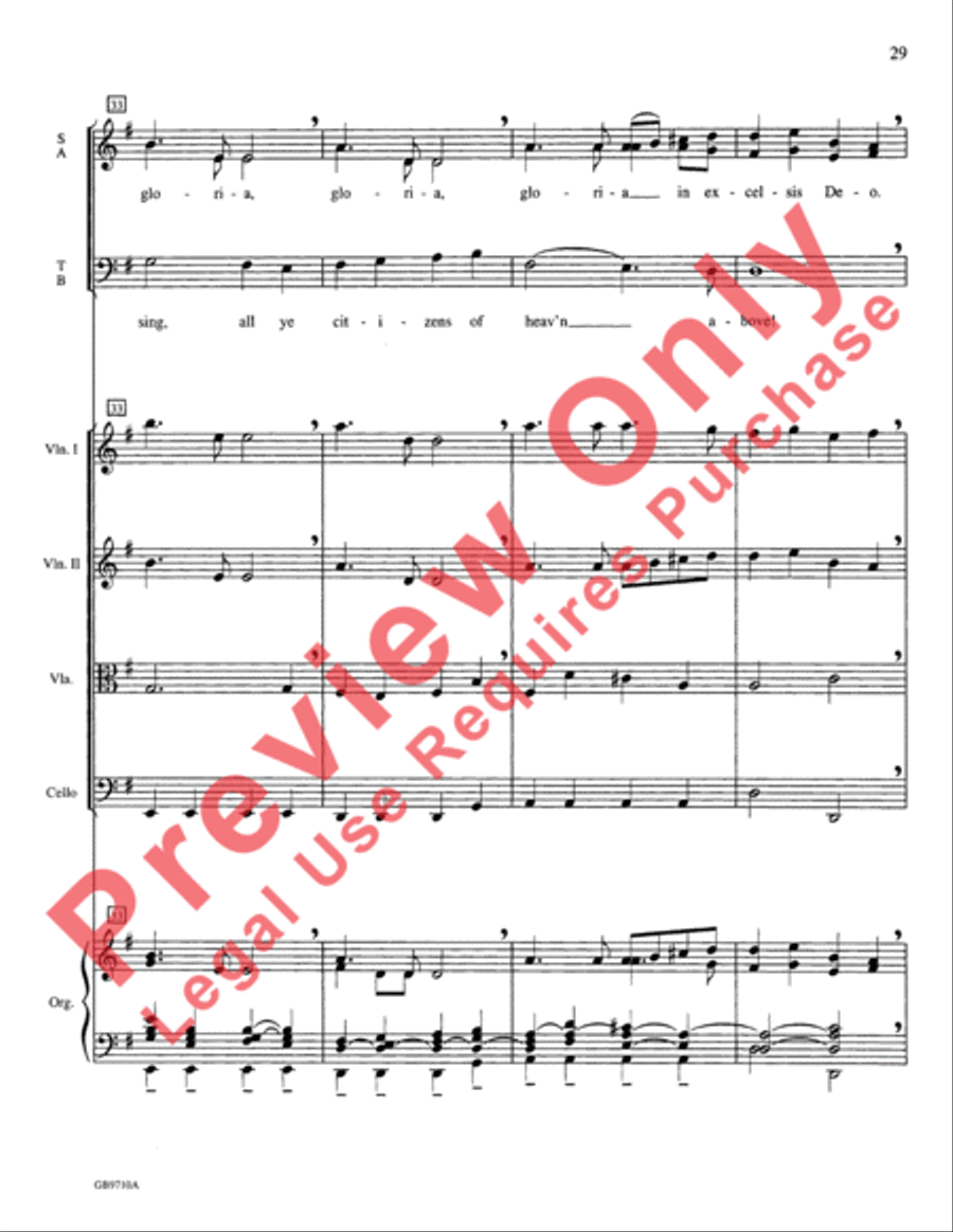 A Festival of Lessons and Carols Choir scores gallery preview page 30