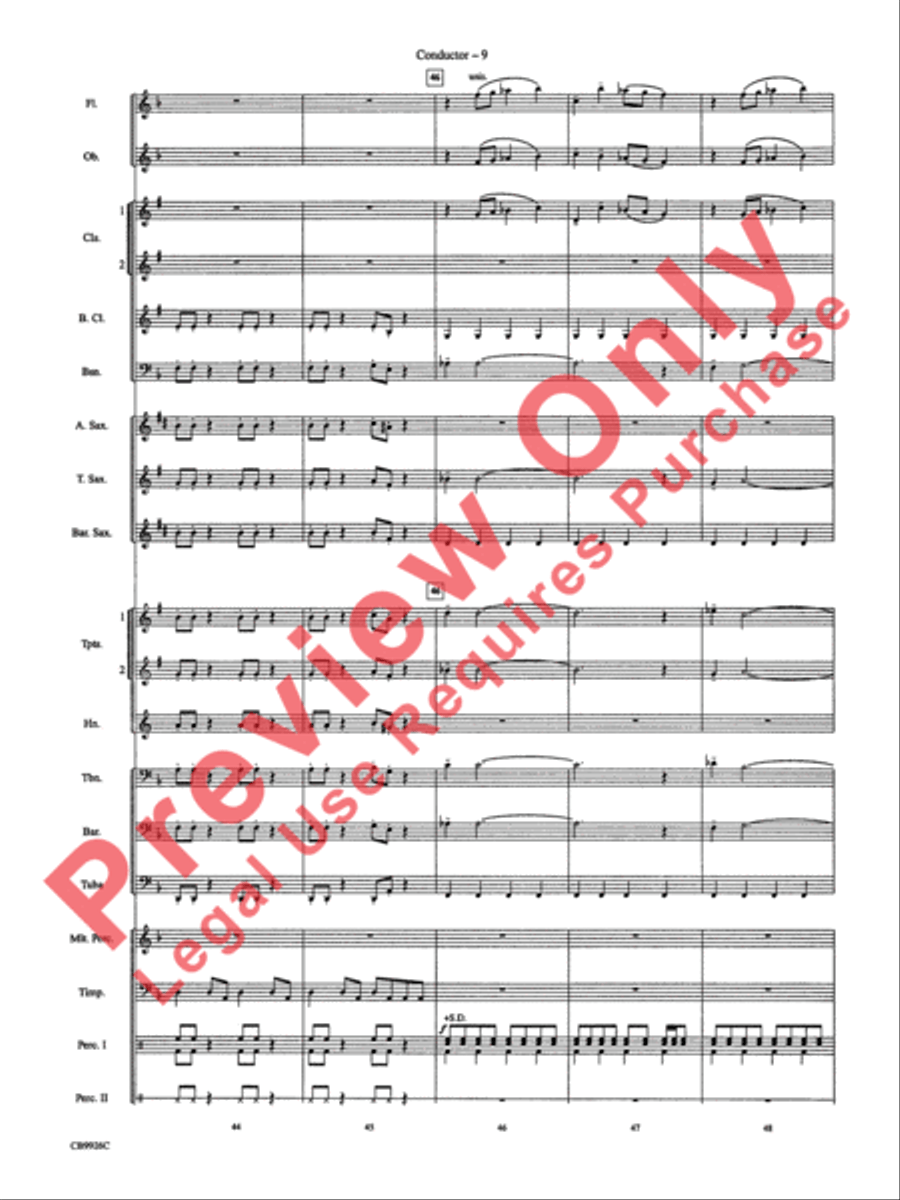 Duel of the Fates Concert Band scores gallery preview page 11