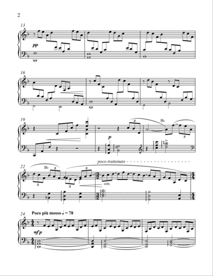 O Little Town of Bethlehem (Downloadable Harp Part) Choir scores gallery preview page 3