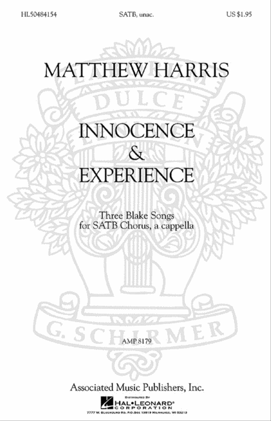 Matthew Harris – Innocence & Experience 4-Part scores gallery preview page 1