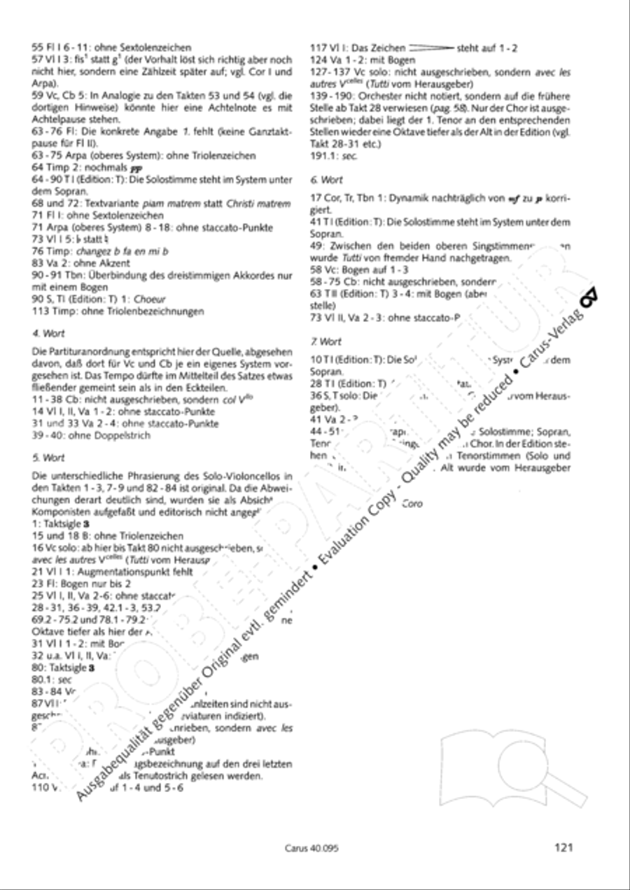 The Seven Words (Die Sieben Worte) 4-Part scores gallery preview page 136