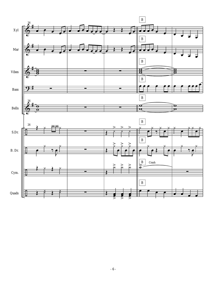 Shake It Off Percussion Ensemble scores gallery preview page 6