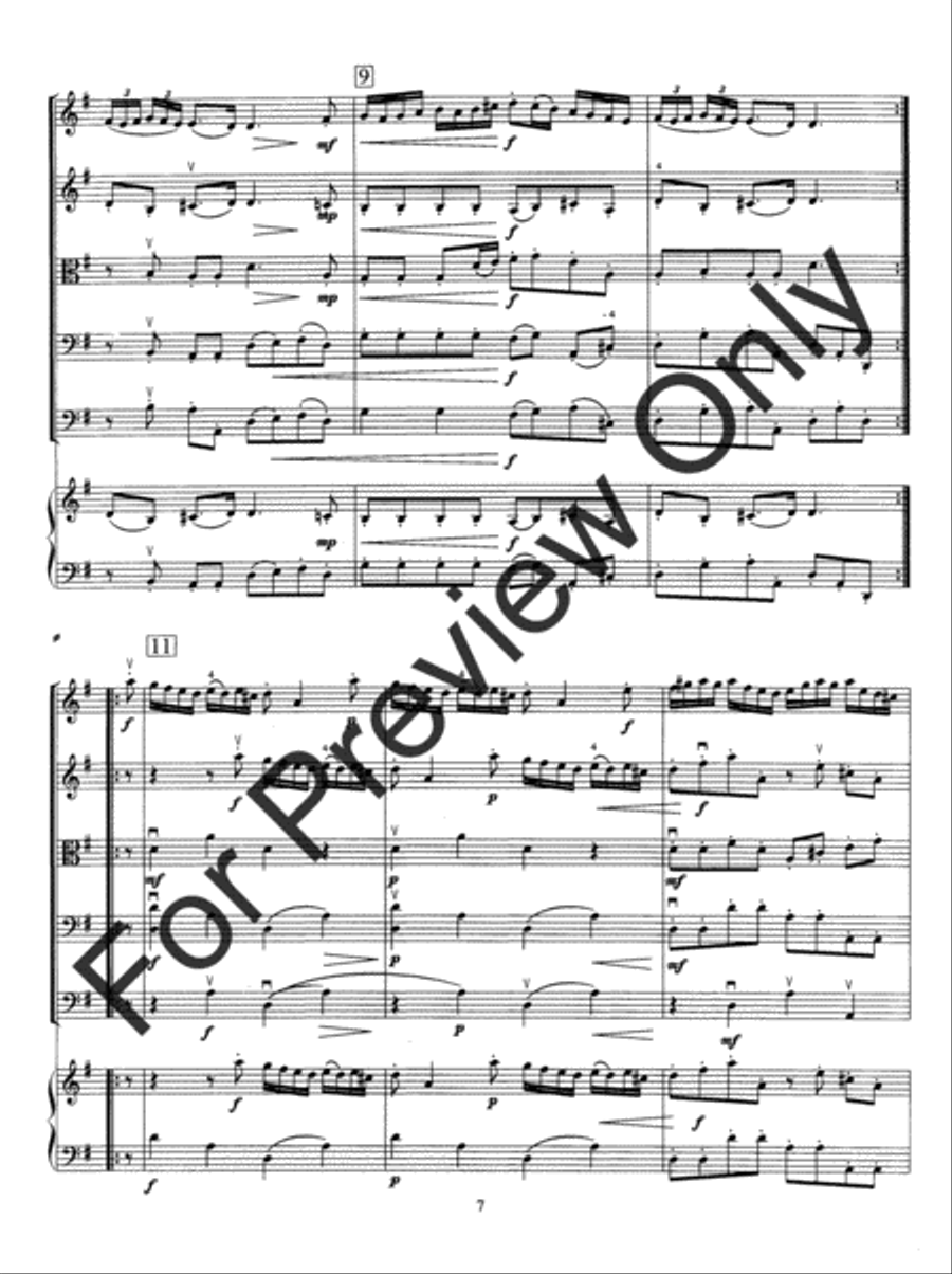 Andante and Allegro String Orchestra scores gallery preview page 11