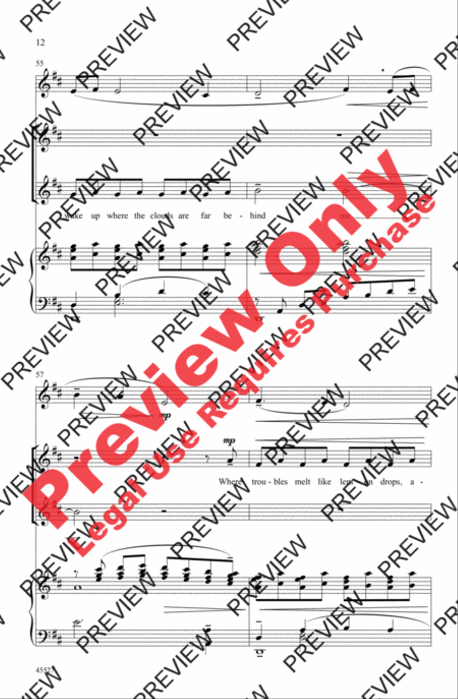 Over the Rainbow Women's Choir scores gallery preview page 27