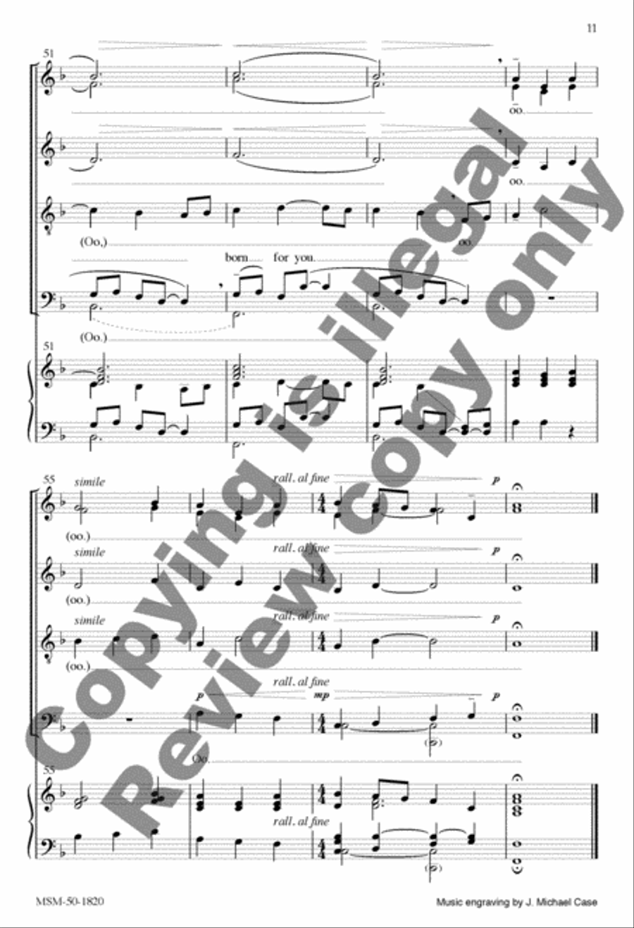 Infant Holy, Infant Lowly Divisi scores gallery preview page 10