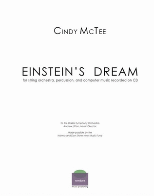 Einstein's Dream (score)