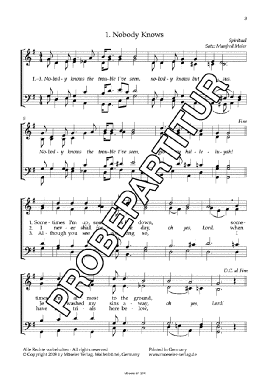 Glory Land 4-Part scores gallery preview page 4