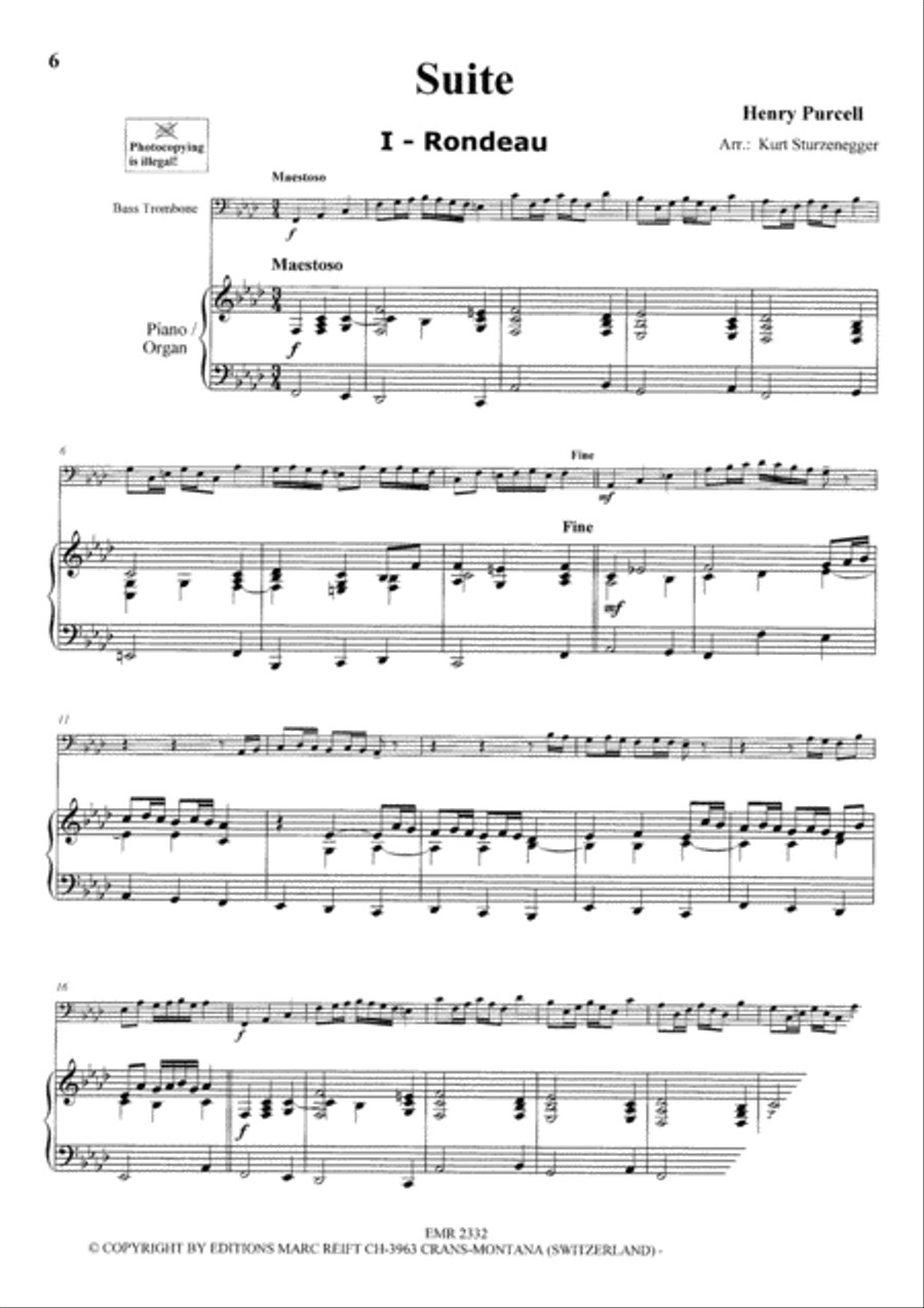 Baroque Masterpieces Trombone scores gallery preview page 4