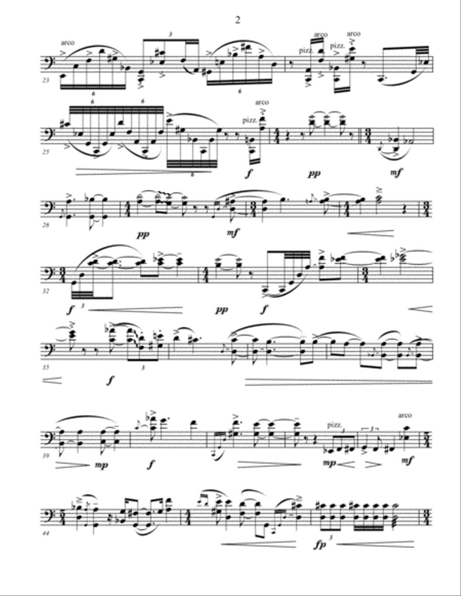 Eros for cello solo Cello Solo scores gallery preview page 4