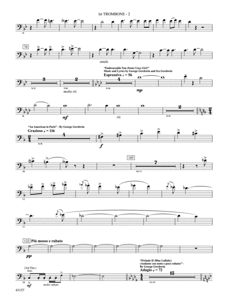 Gershwin by George!: 1st Trombone