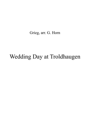 Book cover for Grieg, Wedding Day at Troldhaugen for Bassoon Quartet