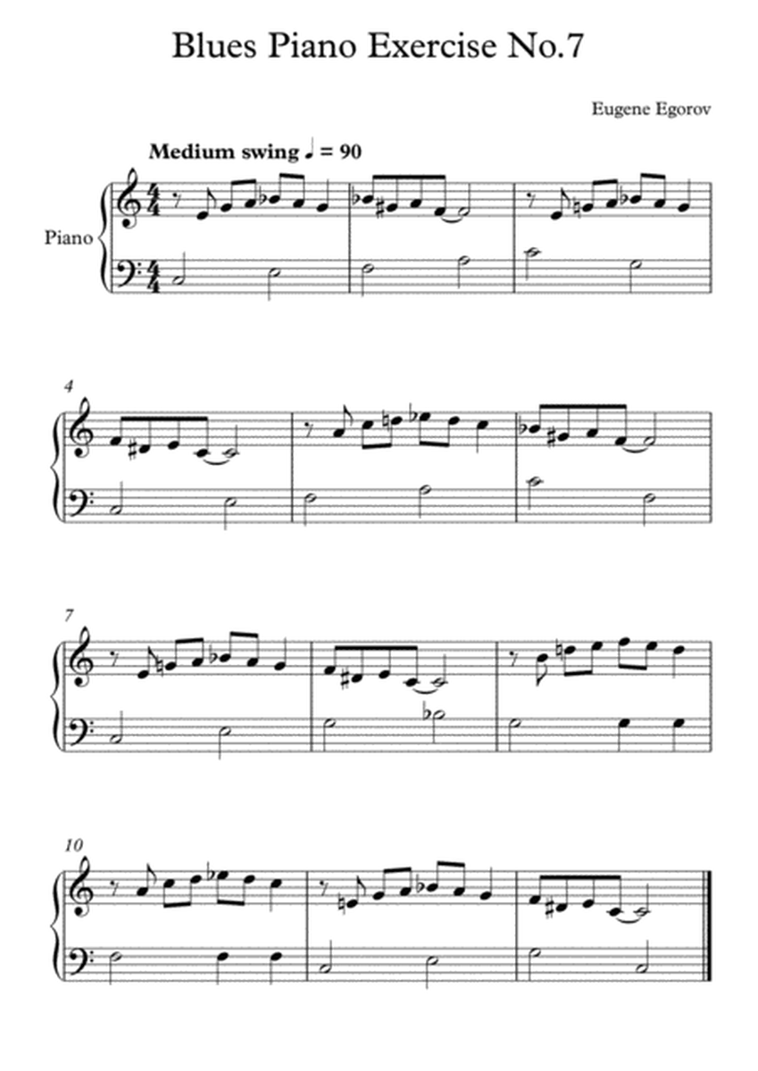 Blues Piano Exercise No.7 image number null