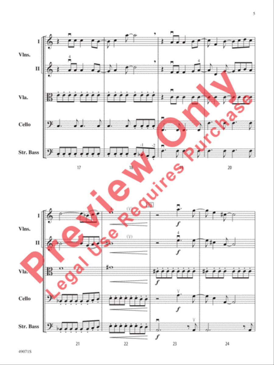 Ride the Wind String Orchestra scores gallery preview page 6