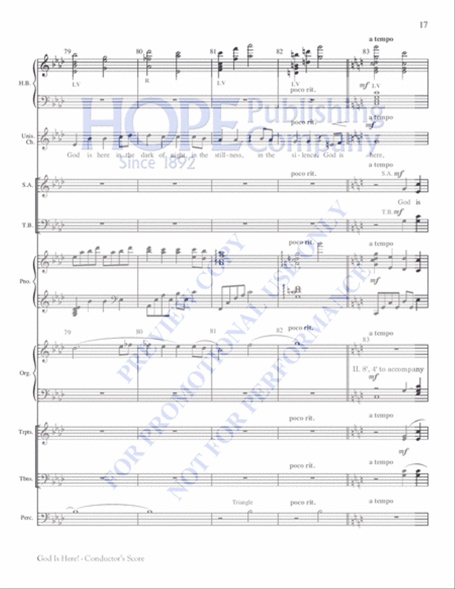 God Is Here! 4-Part scores gallery preview page 17
