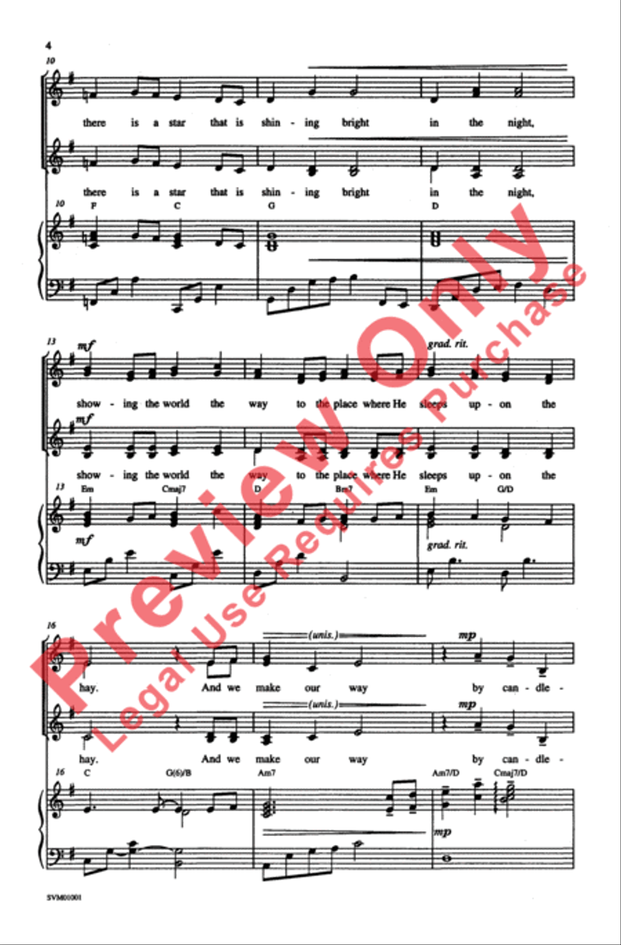 By Candlelight Women's Choir scores gallery preview page 3